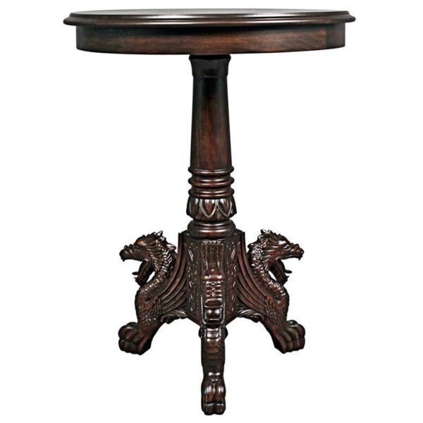 Design Toscano AF57140 23 Inch Heraldic Lion Accent Table