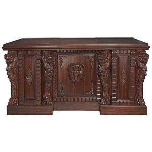 Design Toscano AF57224 63 Inch Lord Raffles Lion Executive Desk