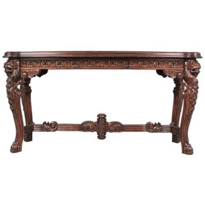 Design Toscano AF57226 57 1/2 Inch Lord Raffles Lion Leg Console Table