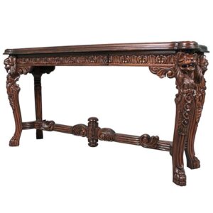 Design Toscano AF57226 57 1/2 Inch Lord Raffles Lion Leg Console Table