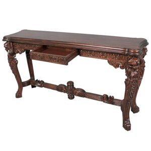 Design Toscano AF57226 57 1/2 Inch Lord Raffles Lion Leg Console Table