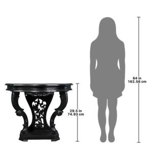 Design Toscano AF57264 Val De Loire 38 Inch Console Table - Black