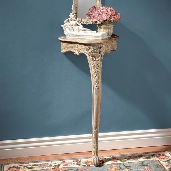 Design Toscano AF57625 18 Inch Louis XV Style Wall Console Table