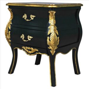 Design Toscano AF57655 Saint Honore 21 Inch Nightstand Bombe Side Table