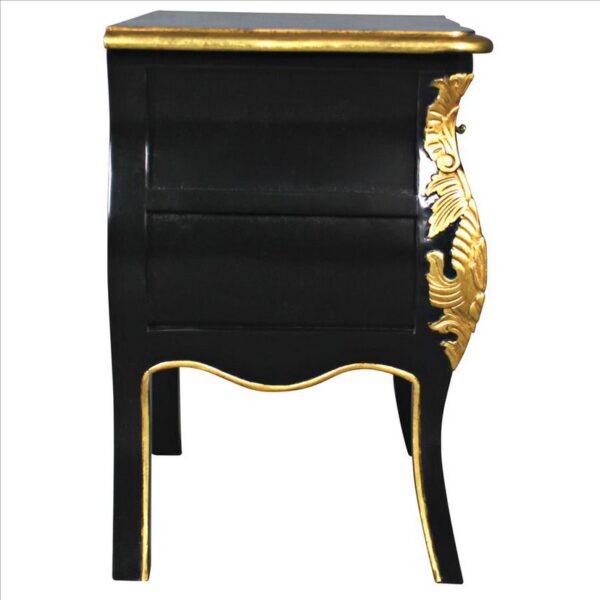 Design Toscano AF57655 Saint Honore 21 Inch Nightstand Bombe Side Table