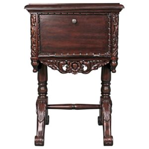 Design Toscano AF57721 19 1/2 Inch Lady Rebecca Victorian Bedside Table