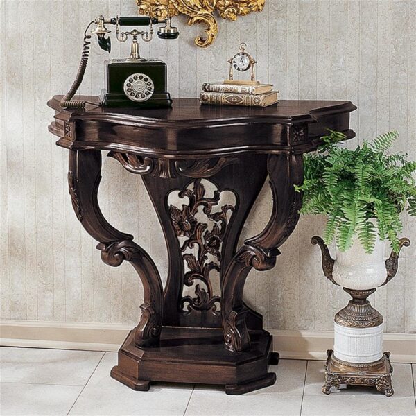 Design Toscano AF7264 Val De Loire 38 Inch Console Table - Brown