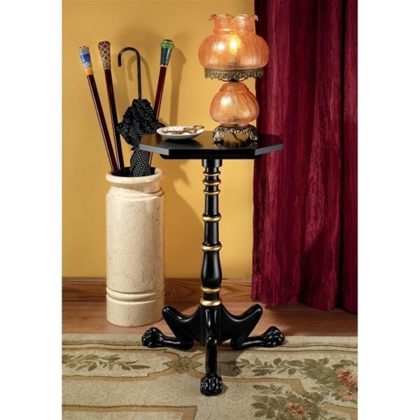 Design Toscano AF7835 17 Inch Hounds Leg Mahogany Petite Tripod Table