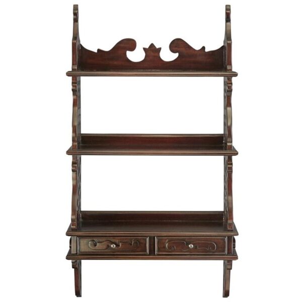 Design Toscano AF8042 20 Inch Chinese Chippendale Hardwood Curio