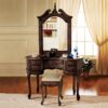 Design Toscano AF96168 Queen Anne Desk with Mirror