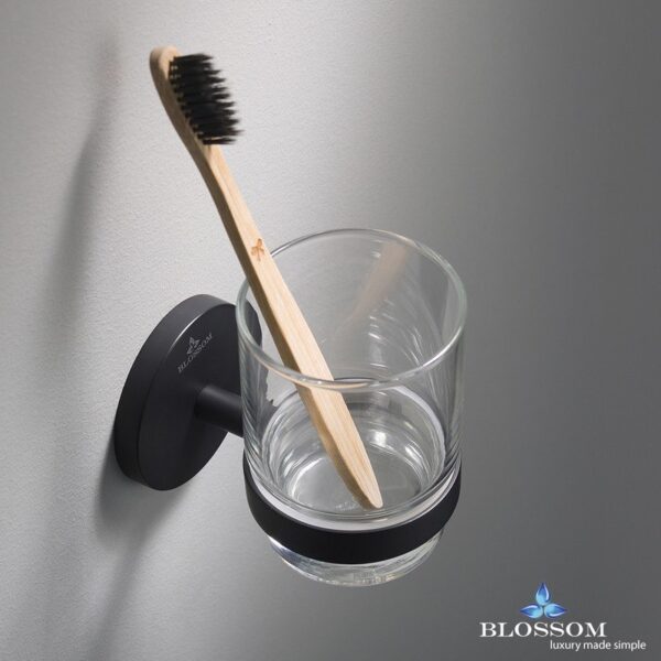 Blossom BA02 503 04 Toothbrush Holder in Matte Black BA02 503 04 BA0250304