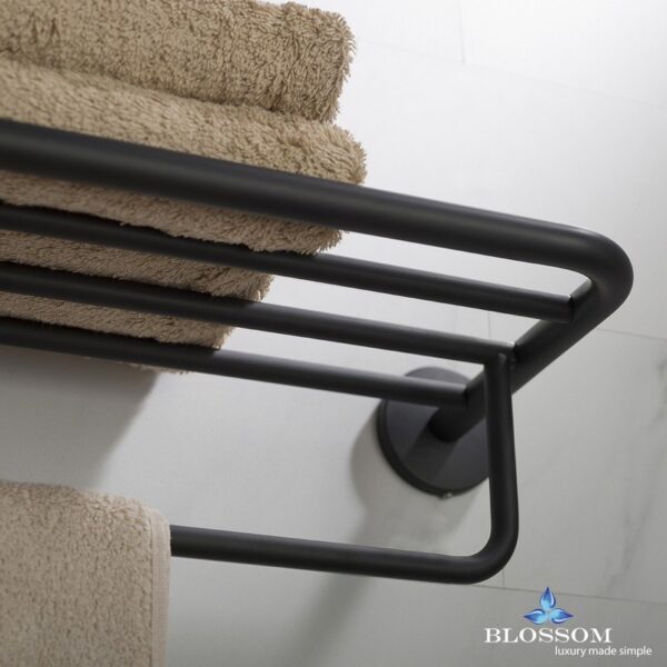 Blossom BA02 509 04 Towel Rack in Matte Black BA02 509 04 BA0250904