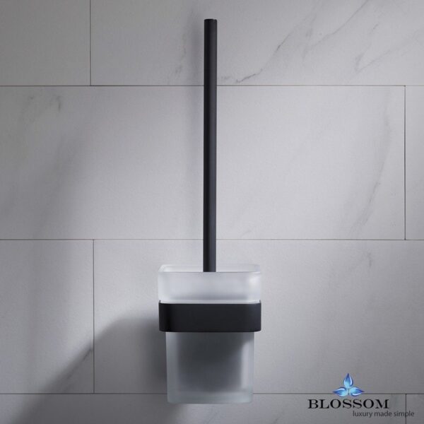 Blossom BA02 608 04 Toilet Brush Holder in Matte Black BA02 608 04 BA0260804