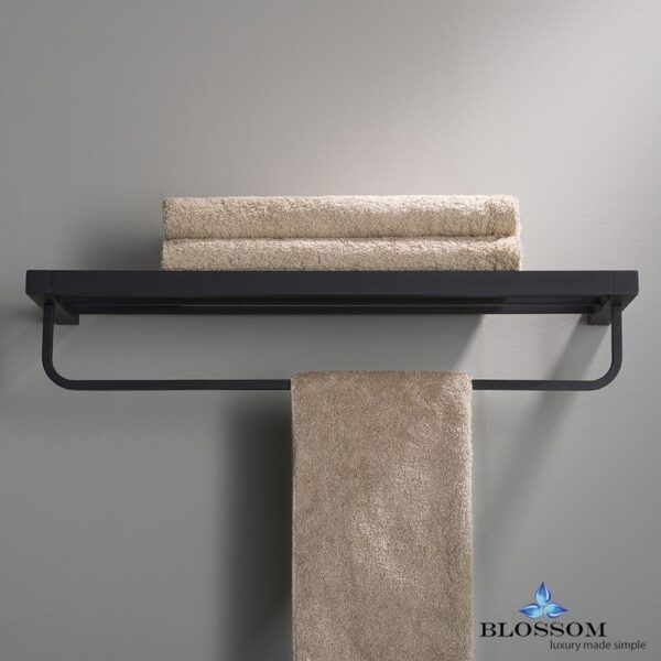 Blossom BA02 609 04 Towel Rack in Matte Black BA02 609 04 BA0260904