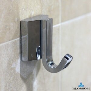 Blossom BA02 201 01 Wall Mounted Robe Hook in Chrome