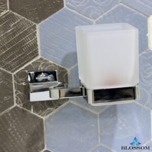 Blossom BA02 203 01 Wall Mounted Toothbrush Holder in Chrome