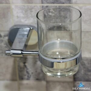 Blossom BA02 303 01 Wall Mounted Toothbrush Holder in Chrome