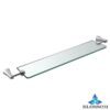 Blossom BA02 407 01 Wall Mounted Glass Shelf in Chrome