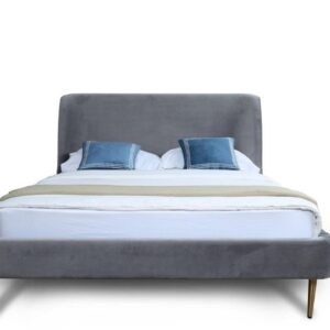 Manhattan Comfort Heather Full-Size Bed in Grey