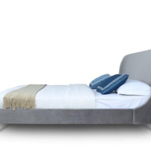 Manhattan Comfort Heather Full-Size Bed in Grey