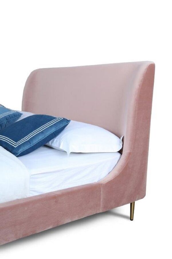 Manhattan Comfort Heather Queen Bed in Blush