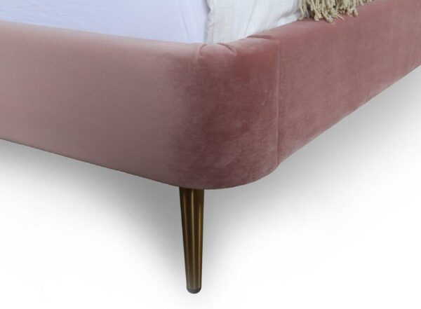 Manhattan Comfort Heather Queen Bed in Blush