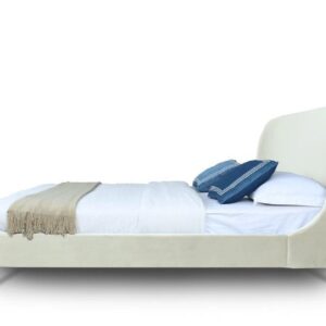 Manhattan Comfort Heather Queen Bed in Cream