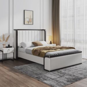 Manhattan Comfort Kingdom Cream Full Bed