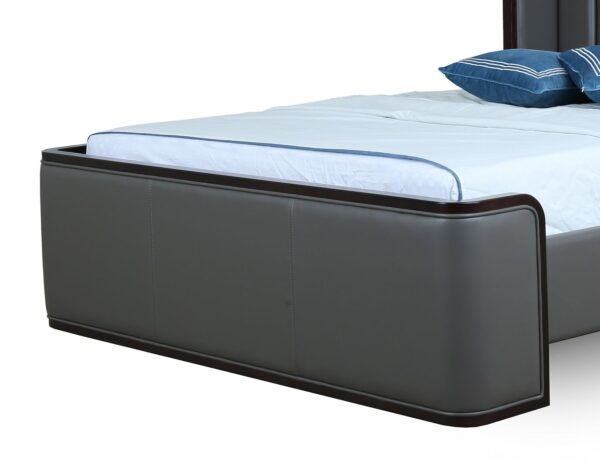 Manhattan Comfort Kingdom Graphite Queen Bed