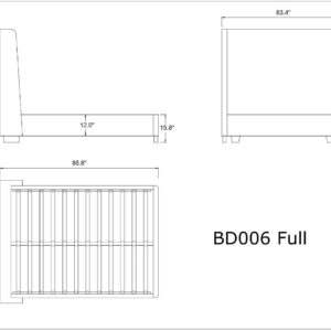 Manhattan Comfort Parlay Portobello Full Bed