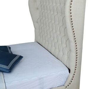 Manhattan Comfort Lola Ivory Full Bed