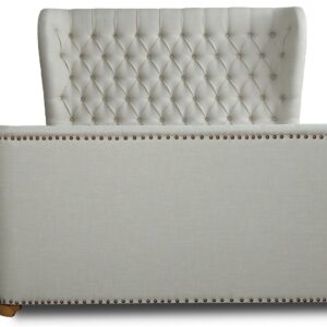 Manhattan Comfort Lola Ivory Queen Bed