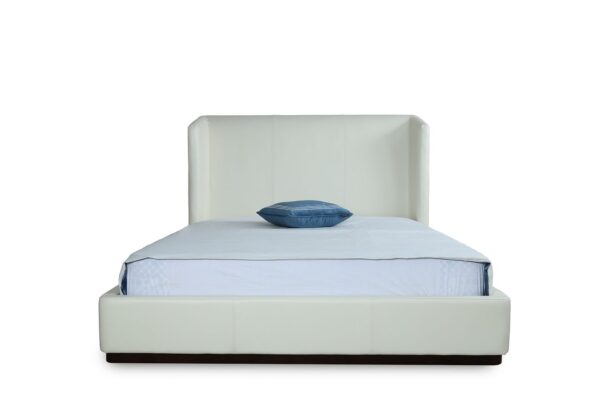 Manhattan Comfort Lenyx Cream Queen Bed