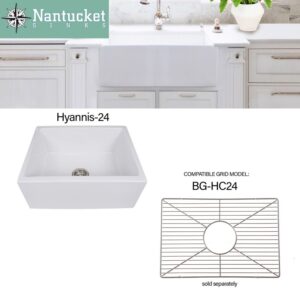 Nantucket Sinks BG-HC24 19-7/8 x 13-3/8 Inch Stainless Steel Bottom Grid