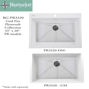 Nantucket BG-PR3320 Premium Kitchen Stainless Steel Bottom Grid