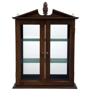 Design Toscano BN1722 17 Inch Mahogany Amesbury Manor Curio Cabinet