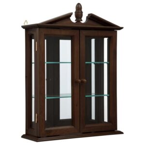 Design Toscano BN1722 17 Inch Mahogany Amesbury Manor Curio Cabinet