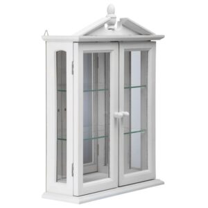 Design Toscano BN17221 17 Inch White Amesbury Manor Curio Cabinet