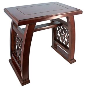 Design Toscano BN4549 19 1/2 Inch St Thomas Aquinas Gothic Wooden Stool