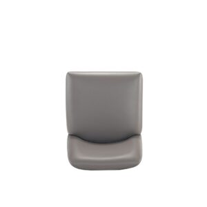 Manhattan Comfort Serena Modern Leatherette Upholstered Barstool in Grey