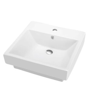 Blossom C04 2020 20 3/8 Inch Ceramic Top-Mount Square Bathroom Sink