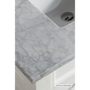 James Martin 157-V72-VV-3CAR Bristol 72 Inch Double Vanity in Vintage Vanilla with 3 cm Carrara Marble Top