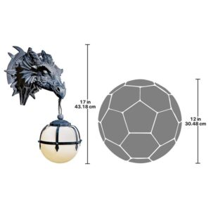 Design Toscano CL2425 9 Inch The Marshgate Castle Dragon Sconce