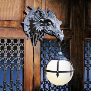 Design Toscano CL2425 9 Inch The Marshgate Castle Dragon Sconce