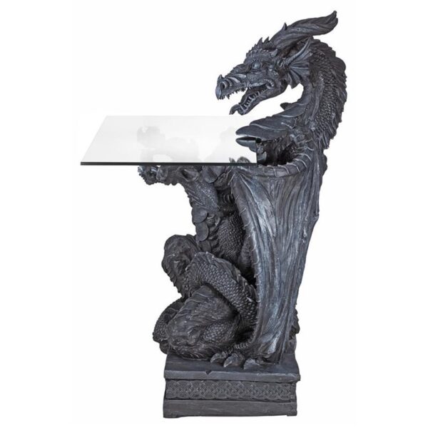 Design Toscano CL3195 27 1/2 Inch Subservient Dragon Table