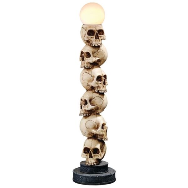 Design Toscano CL3648 7 Inch Skulls Spire Lamp