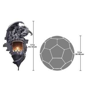 Design Toscano CL4387 12 Inch Dragons Castle Lair Sconce