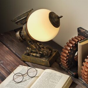 Design Toscano CL6654 6 1/2 Inch Steampunk Airship Lamp