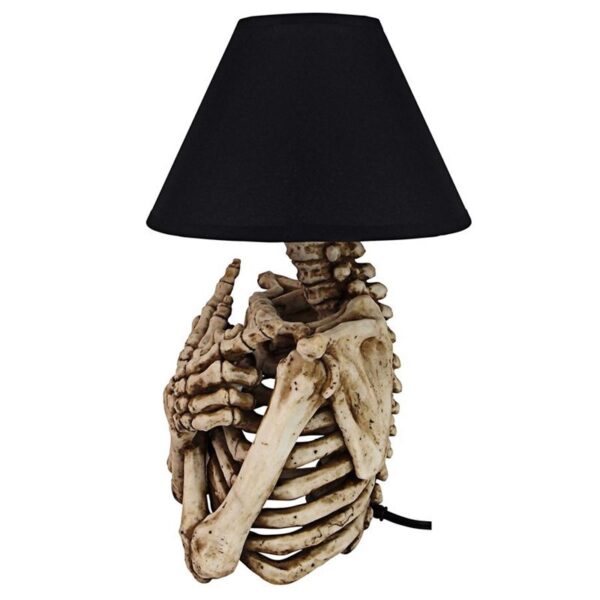 Design Toscano CL7439 10 Inch Rest in Pieces Skeleton Table Lamp