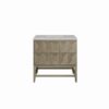 James Martin D100-V36-PBO-3ESR Emmeline 36 Inch Pebble Oak Single Vanity with 3CM Eternal Serena Top